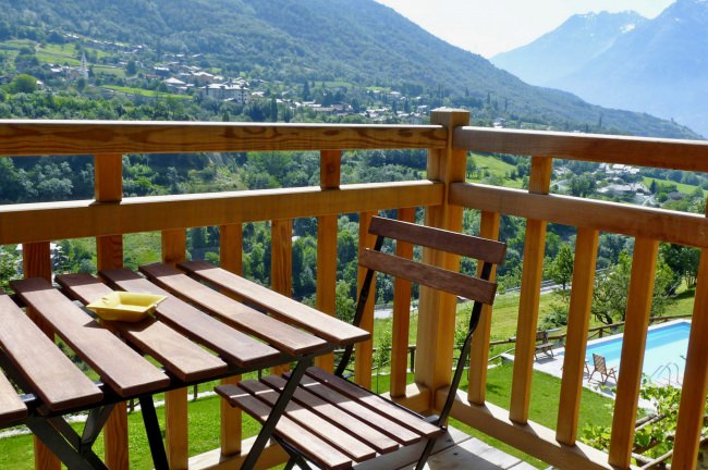 Balcone con vista panoramica
