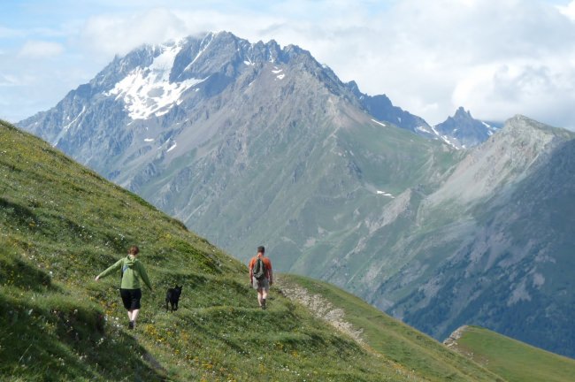 Rientro dalla Punta Chaligne - Valle del Gran San Bernardo